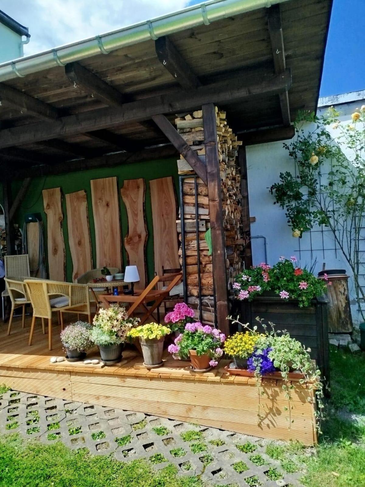 Ferienwohnung Greifenbach, Gartennutzung, Haustiere Willkommen Geyer Exterior foto